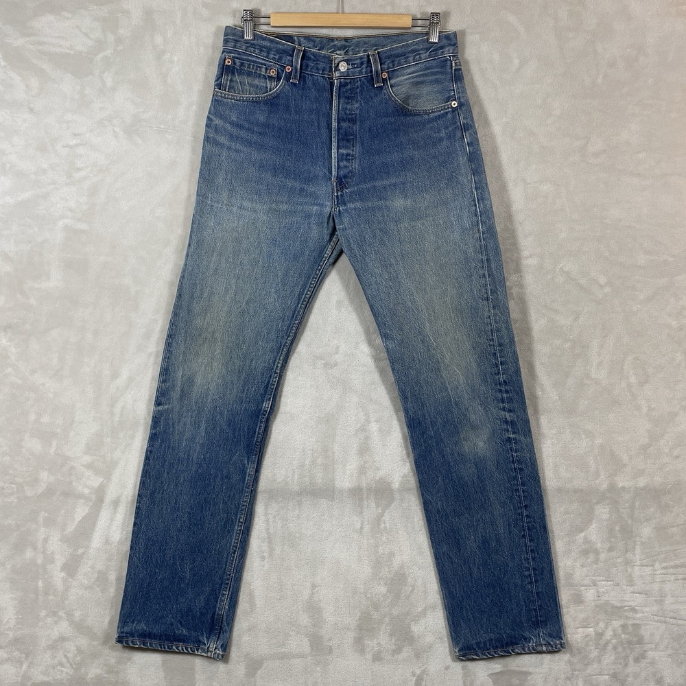 Vtg Levis 501xx Jeans Mens 34x36 (fit 32x33) Made in USA 501-0000 Whisker Fade